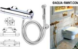 Монтаж гигиенического душа для унитаза: варианты установки и пример проведения работ