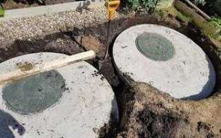 Септик из бетонных колец