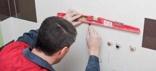 Установка раковины в ванной комнате на примере консольной конструкции