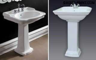 Как установить раковину с пьедесталом — подробный разбор технологии монтирования