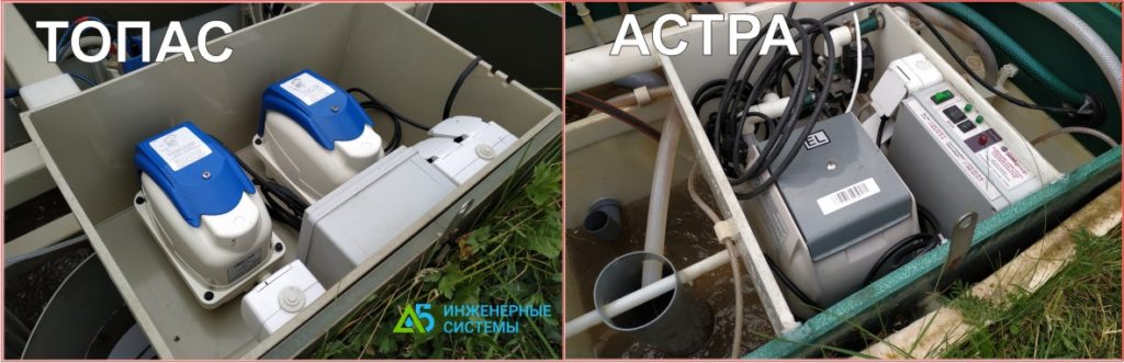 Сравнение блока электрики в популярных септиках