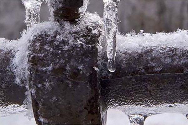 Труба промерзла