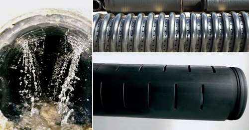 Трубы бывают прямые и гофрированные