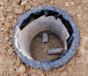 Сооружение для углового соединения канализации