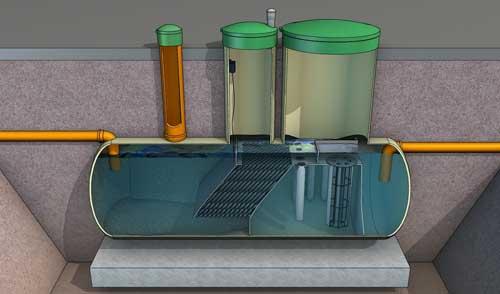 Камера очистки от частиц грунта