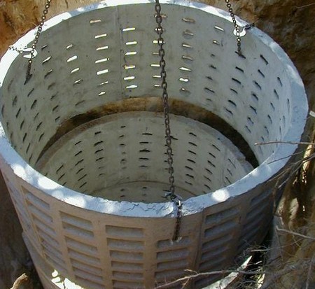 Фильтрационная яма из бетона