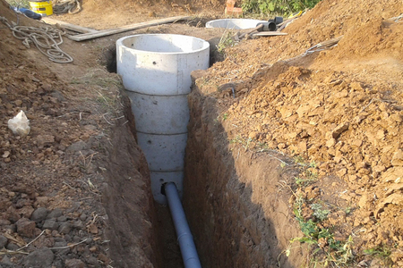 Укладка трубы